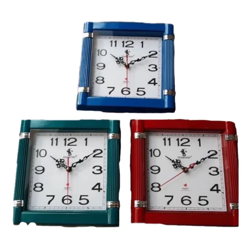 Đồng hồ treo tường hình vuông F06 - Sản phẩm trang trí nhà cửa - Decor Phòng, Decor (Giao màu ngẫu nhiên) 2