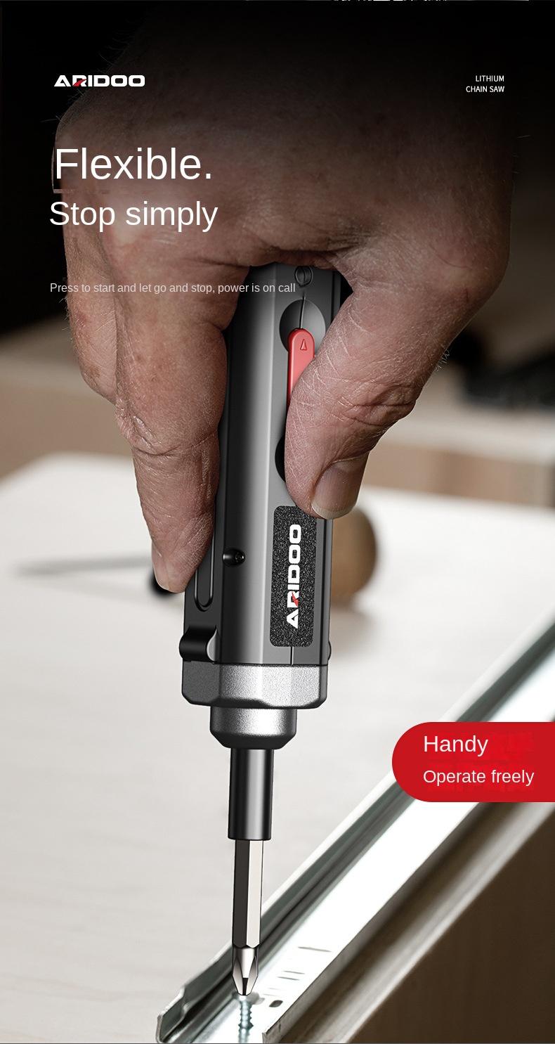 Product Introduction of Electric Screwdriver Set Wireless Cordless Rechargeable Electric Screwdriver Small Disassembly Screw High Power Large Torsion Tool Electric Screwdriver 7