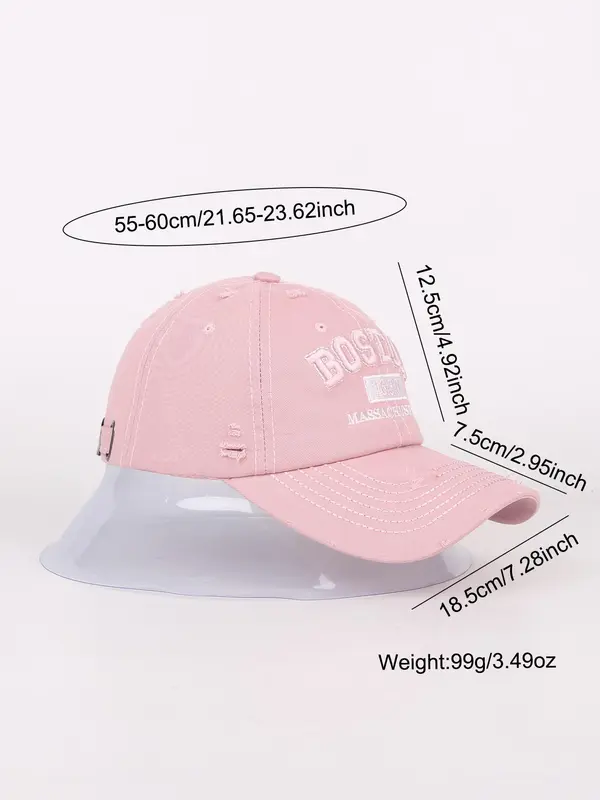 Letter Embroidered Baseball Cap,  Casual Sports Hat for Men & Women, Outdoor Sun Protection Cap for Daily Wear, Perfect for Students and Outdoor Sports 6