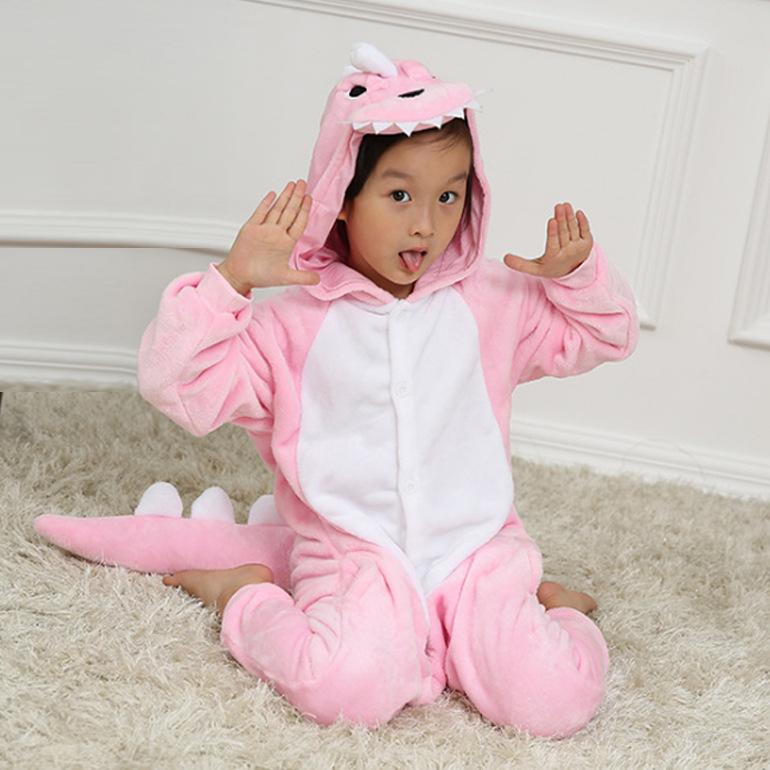 Bộ Đồ thú Khủng Long hồng liền thân lông mịn Pijama dành Cho Người Lớn và Trẻ Em kiểu dáng Động Vật Hoạt Hình Cosplay Đầy Đủ Các Mẫu Mã Kích Cỡ nhiều màu đón giáng sinh HOT độc và lạ 1