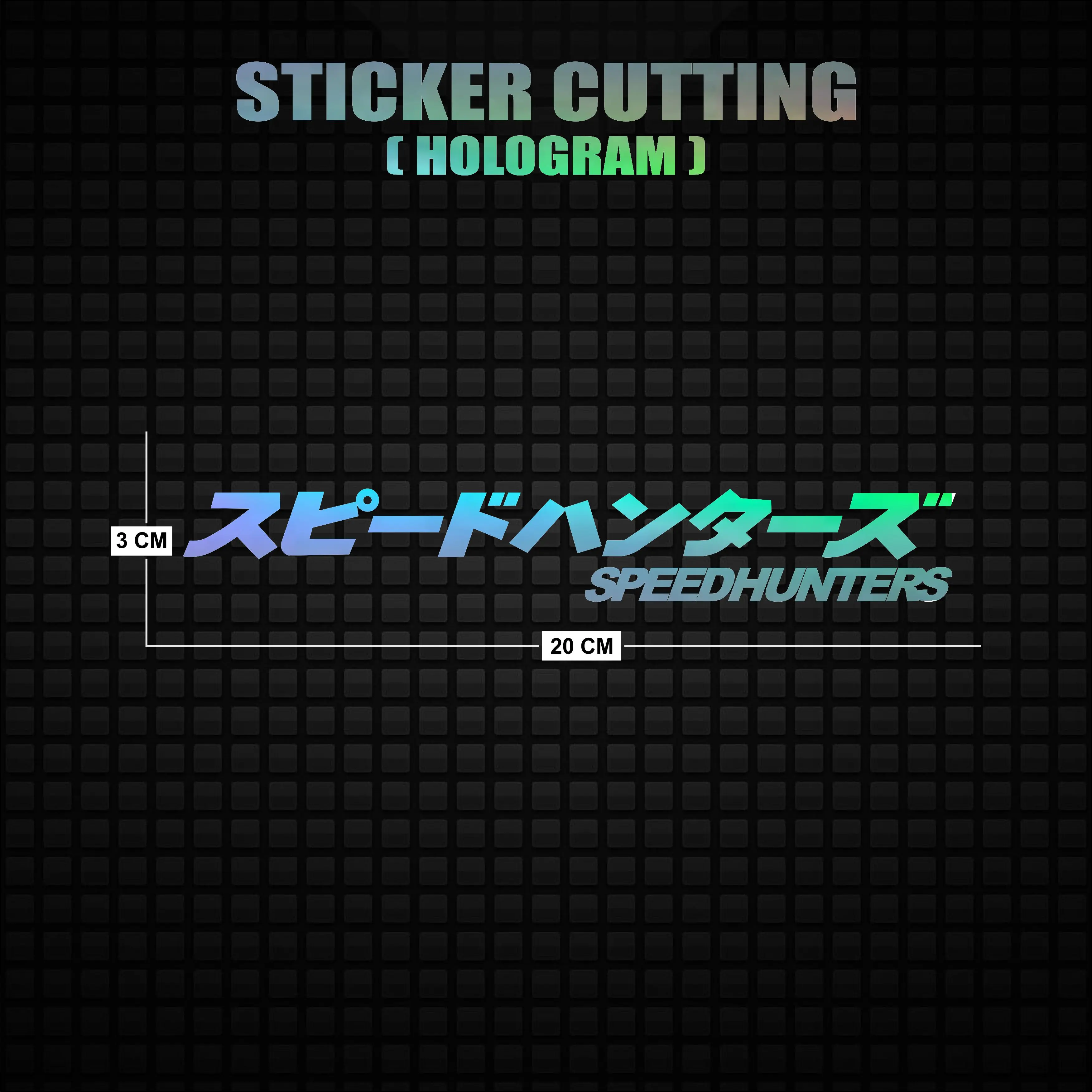 Sticker Cutting Hologram SPEEDHUNTERS - Shop | Tokopedia