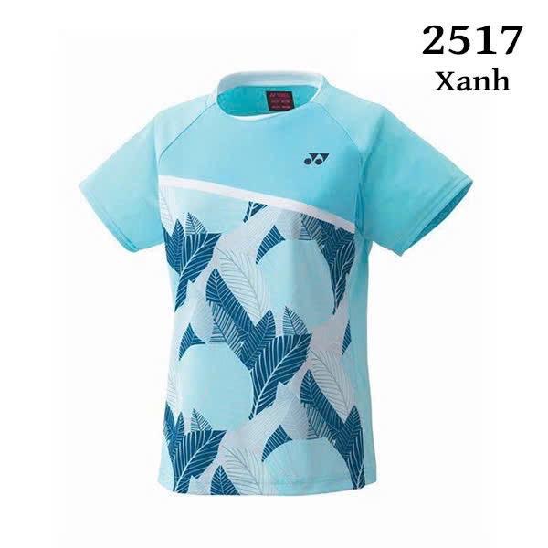 Áo cầu lông, áo thể thao mã 2517, chất thấm hút, dễ hoạt động 4