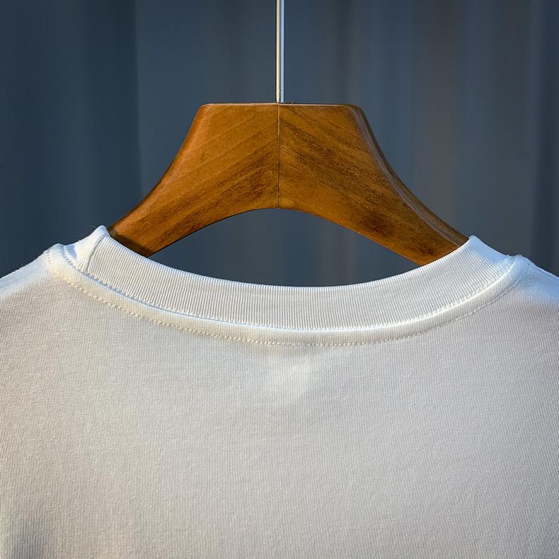 Product Introduction of Kemeja-T Lengan Pendek, Produk Baru untuk Lelaki, Warna Pepejal, Tekstur Huruf Timbul, Tekstur Lembut, Selesa Dipakai, Coklat, Gaya Korea, Sesuai untuk Wanita dan Lelaki, Sedia untuk Dihantar, Warna Kelabu 18