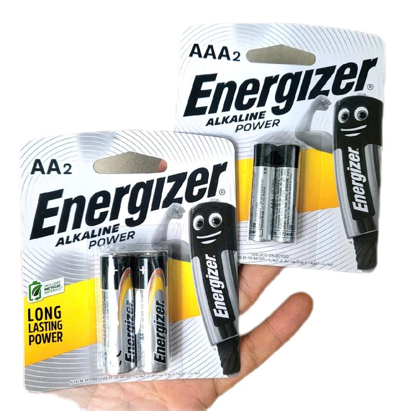 Vỉ 2 Viên Pin AA AAA 1,5V Energizer Alkaline Power plus made in Indonesia