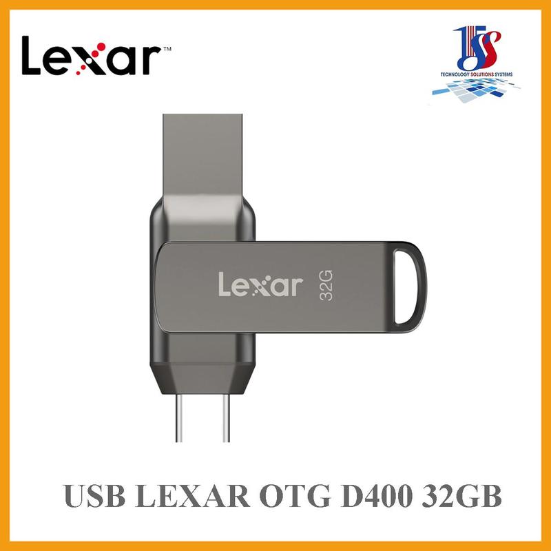 USB LEXAR 32GB JUMPDRIVE D400 OTG USB 3.1 TYPE C TITANIUM 100Mbp/s - Bảo hành 36 tháng