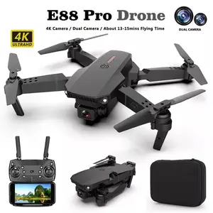 AB - Drone E88 4K Camera Drone Kamera Murah - Hitam