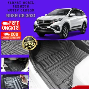 Karpet Lantai Mobil Premium 5D Carbon All New Rush Terrios