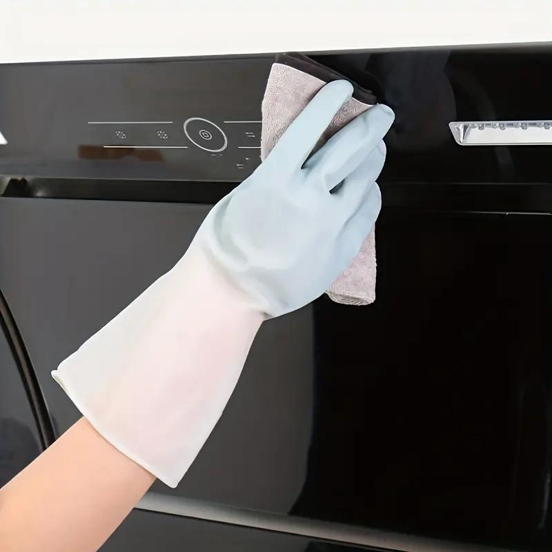 Random Color Household Cleaning Gloves (3 Pairs), Waterproof Kitchen Dishwashing Gloves, Non-slip Housework Gloves, Durable Laundry Washing Gloves, Household Cleaning Supplies, Kitchen Accessories 5