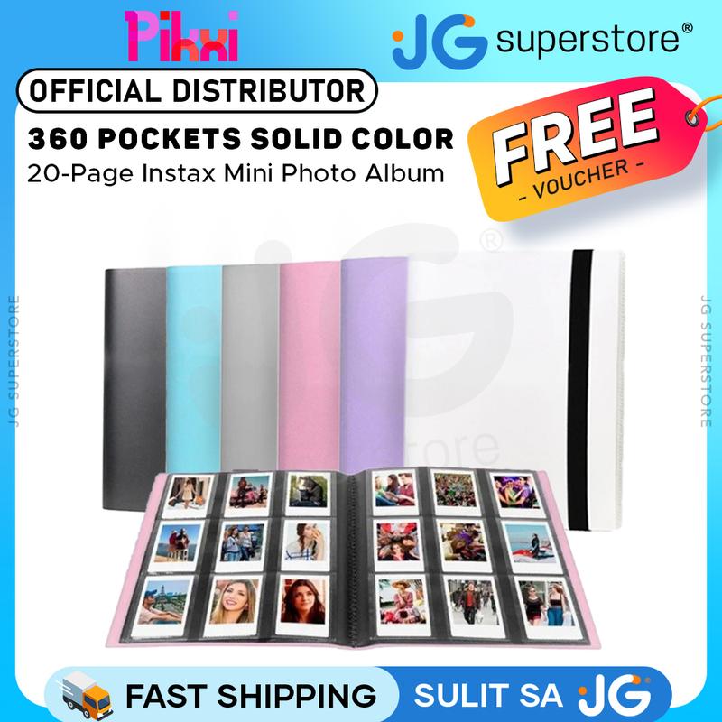 [CLEARANCE] Pikxi 360 Pockets Solid Colors Mini Film Photo Album ...