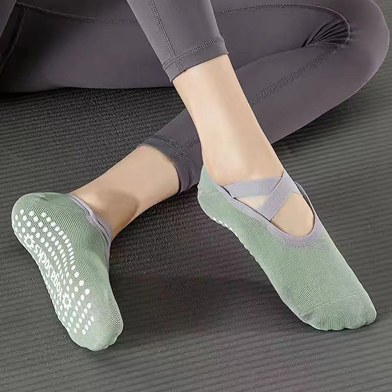 Product Introduction of Yoga Socks Professional Anti Slip Socks Woman Sport Sweat-absorbent Breathable Pilates Socks Ladies Ballet Dance 25