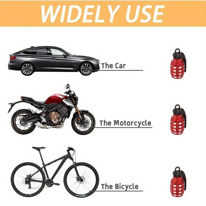 Car Tire Valve Stem Cap, 4pcs Aluminum Alloy Car Tire Valve Stem Cover, Universal Car Air Cap Cover, Car Accessories for Truck Bicycle Motorcycle 6