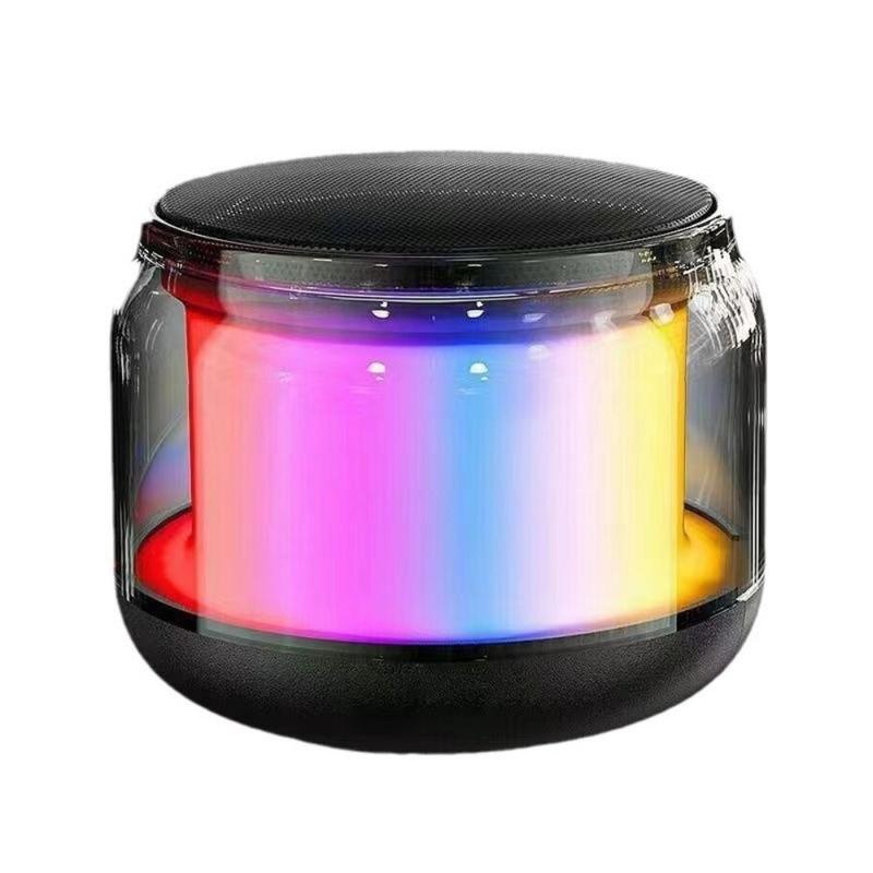 Product Introduction of RGB Night Light Audio Wireless Speaker 3D Stereo Sound Wireless Charger Multifunction Bluetooth Speaker ABS Mini 13