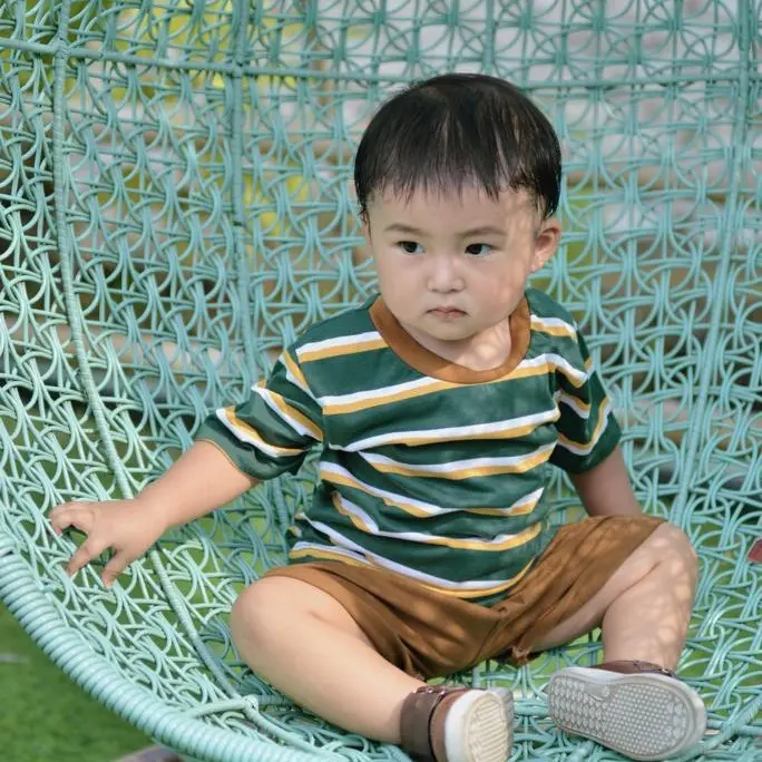 KEOLA Setelan Oblong Stripes  Boho / Setelan Anak Kasual Premium Baju Celana 5