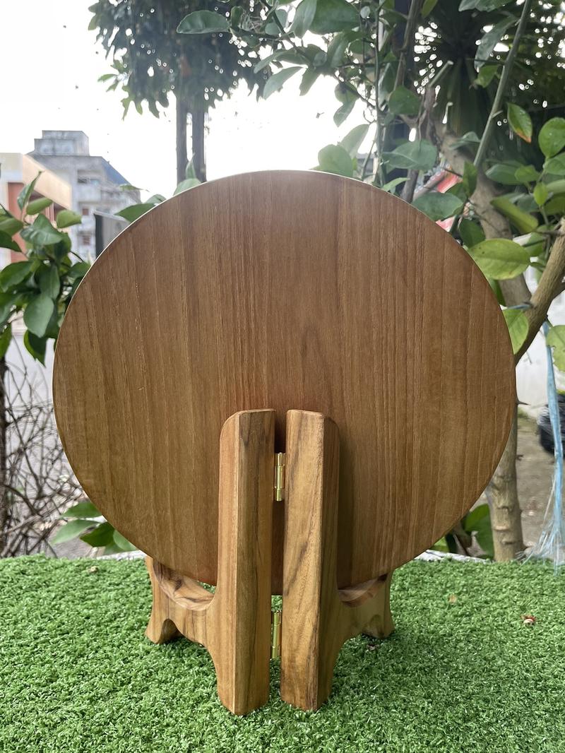 Product Introduction of ไม้สักเเท้ แกะสลัก รูปในหลวงรัชกาลที่ ๙ (แบบวงกลม) พระพุทธรูป 3
