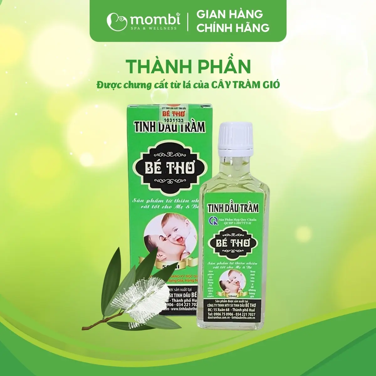 ( CHÍNH HÃNG) Tinh dầu tràm Bé Thơ 50ml