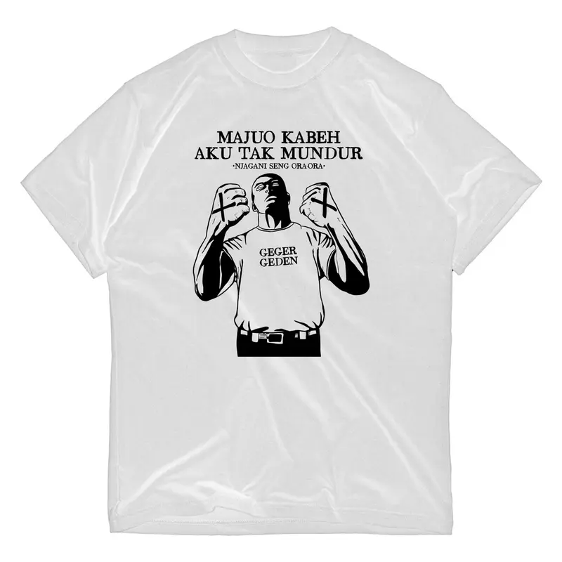 T-Shirt UMUM VIRAL “NJAGANI SENG ORA ORA” (Free Sticker,Ziplock) - Original Tigapoint.ltd Kaos Hitam 2