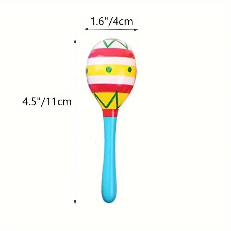 Random Color Wooden Maracas, 2 Counts/set Handheld Colorful Maracas Toy, Musical Instrument Toy, Early Educational Toy for Kids, Toys for Christmas, Girls Birthday Gift, Kids Toys, Valentine's Day Gift, Toys 3