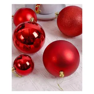 HIASAN BOLA POHON NATAL ORNAMENT CHRISTMAS BOLA GANTUNG POHON DEKORASI NATAL 3 4 6 CM