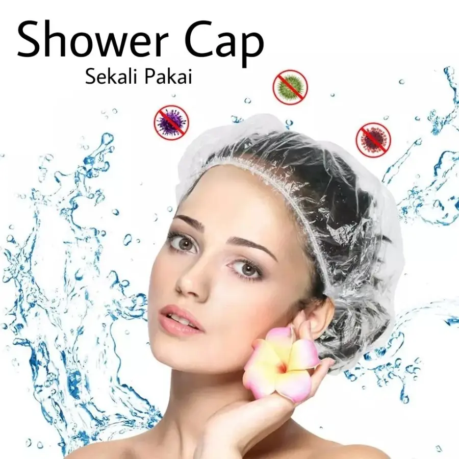 Plastik Penutup Rambut Kepala Sekali Pakai Disposable Shower Cap Hotel