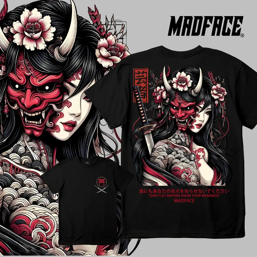 KAOS Geisha  Cotton Baju Japanese  Lelaki T shirt 100% Cotton Baju Tshirt Lelaki Baju COD