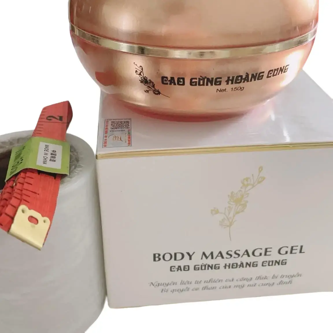 Combo kem massage cao gừng + cuộn ủ quấn