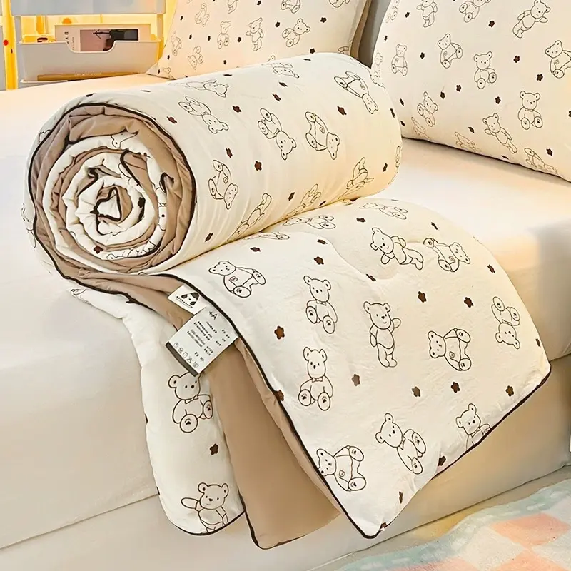Chăn đũi cotton đũi xơ đậu nành vải mềm mịn thoáng mát dùng đc 4 mùa kt 2mx2m3 (Chuẩn loại 1)