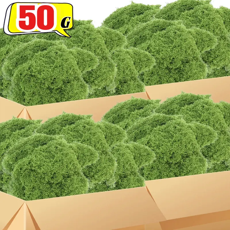 Rêu Nhân Tạo, Màu Xanh Lá Cây, 30 / 50G, Cỏ Cối Tự Làm, Cây Xanh Giả, Đồ Trang Trí Phòng Gia Đình Và Sân Vườn, Cảnh Quan Mini, Cỏ Giả, Làm Đồ Thủ Công