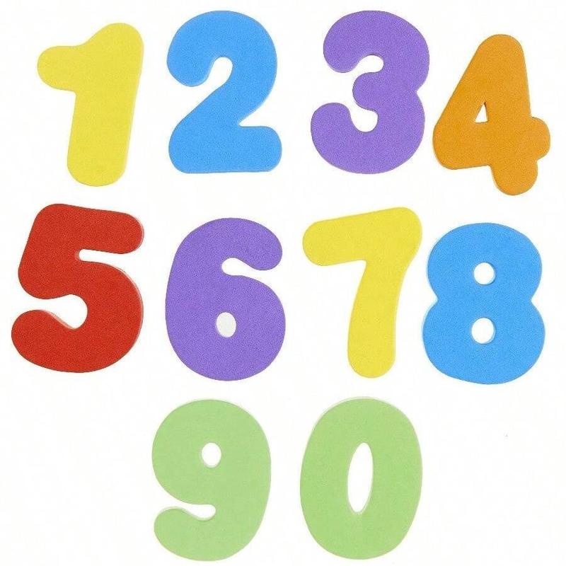 Random Color Alphabet & Number Shaped Bath Foam Toy, Educational Cognitive Teaching Supplies, Montessori Toys, Learning Toys 4