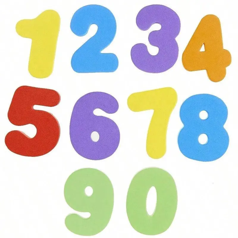 Random Color Alphabet & Number Shaped Bath Foam Toy, Educational Cognitive Teaching Supplies, Montessori Toys, Learning Toys 4