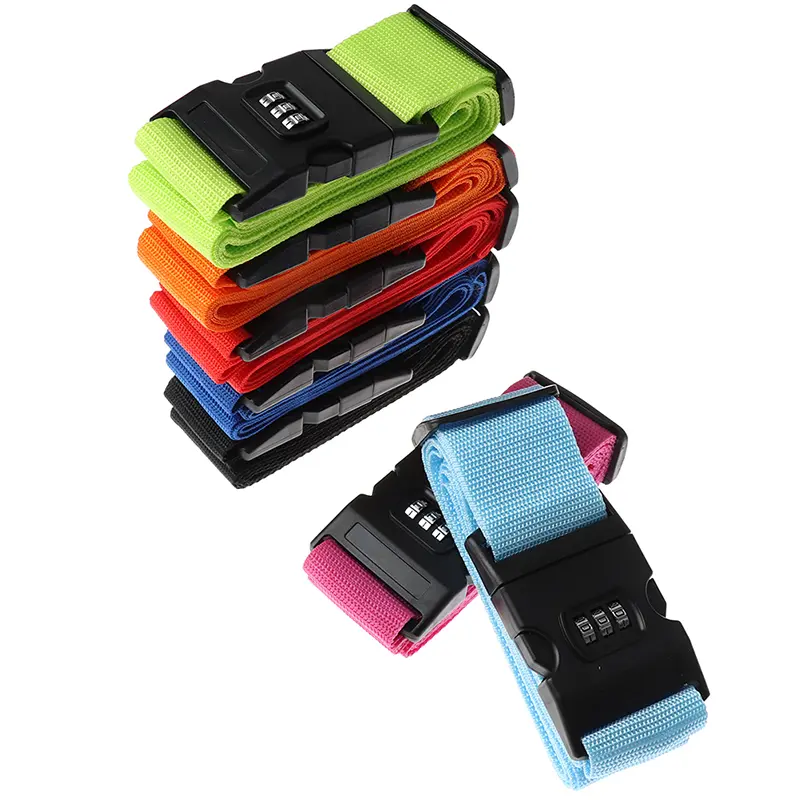 Dây Đeo Đóng Gói Nylon Bền, 1 Cái, Cho Vali Hành Lý Du Lịch, Khóa An Toàn, Thắt Lưng Da Phụ Kiện 1