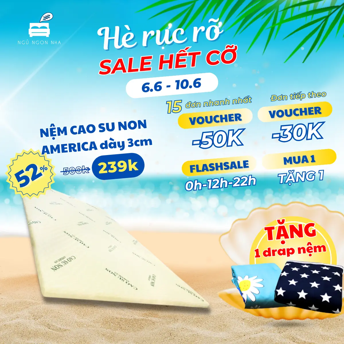 Nệm cao su non (Foam) mát xa America trải sàn đủ size dày 3cm - Êm ái và mềm mại