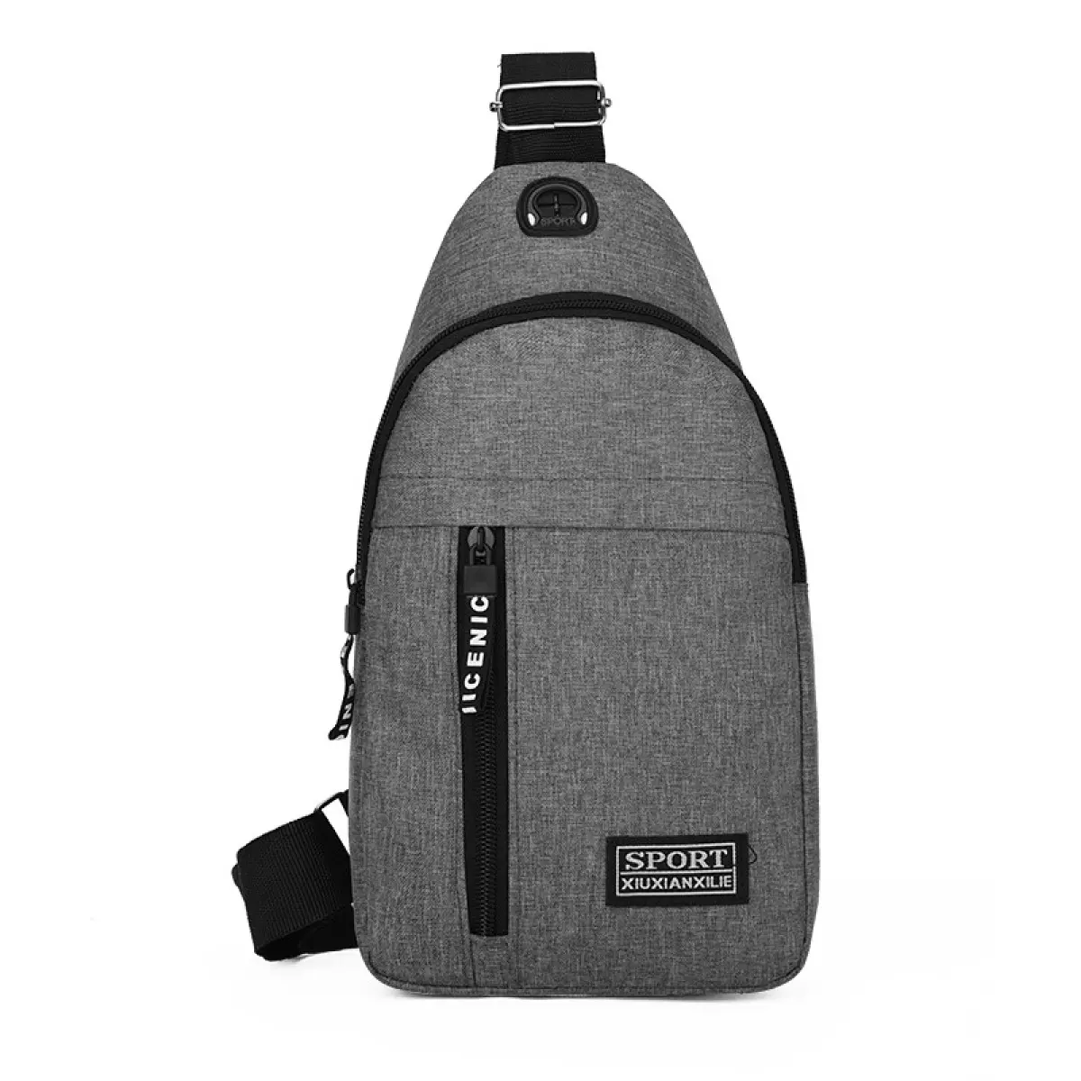 2025 new chest bag men's fashion trend Oxford cloth one-shoulder backpack casual waterproof one-shoulder messenger bag