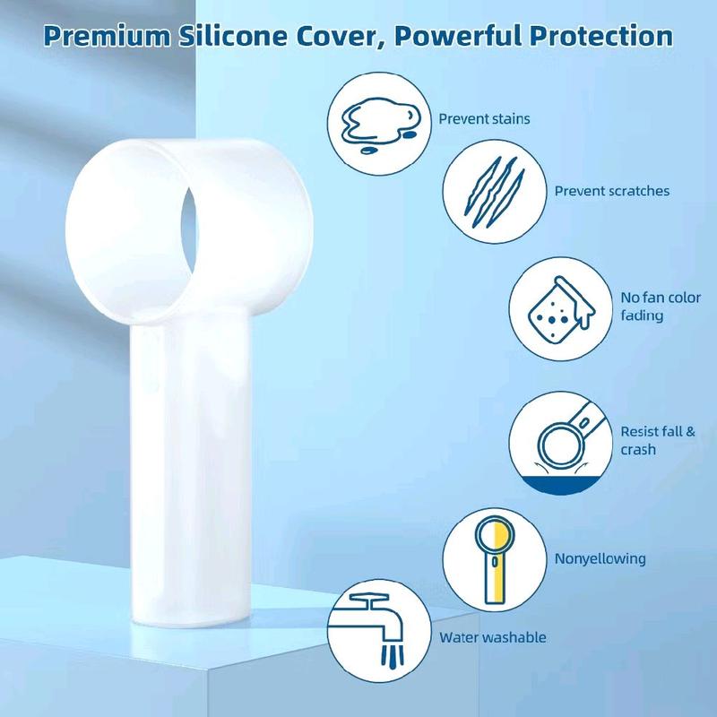 Ốp Bảo Vệ Quạt Mini GOOJODOQ Vỏ bảo vệ silicon có thể giặt được Turbo Jet tốc độ cao, quạt, ốp, ốp bảo vệ, quạt siêu tốc