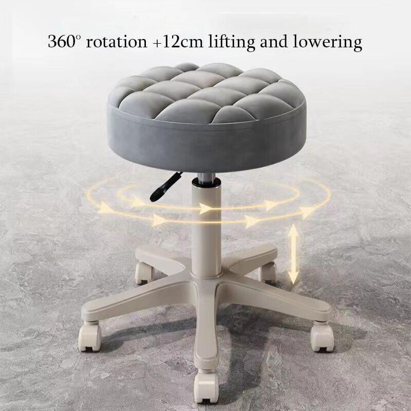 Product Introduction of Swivel Lift Stool Chair Round Chair with Backrest Cushion Vanity Chair Swivel Chair for Office & SPA 20