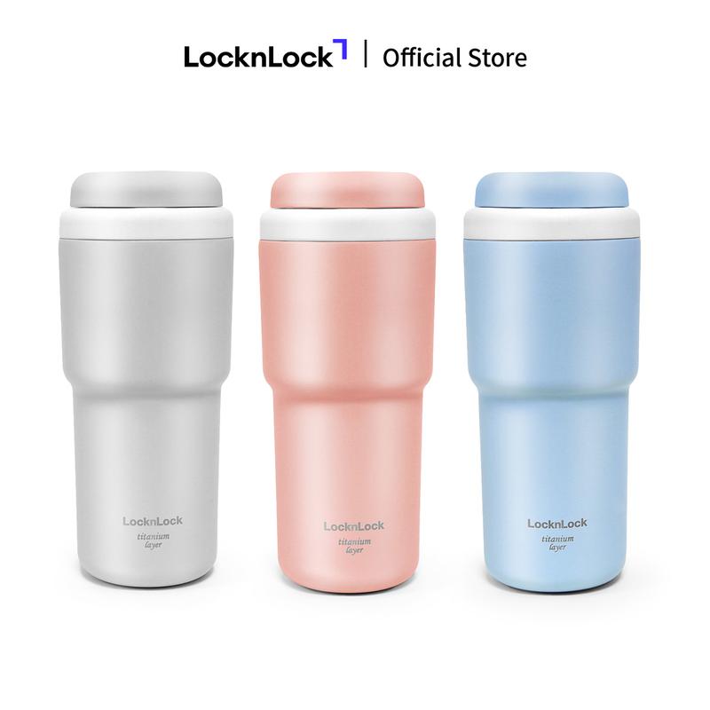 Bình giữ nhiệt Lock&Lock Daily Macaron Tumbler LHC3291 480ml thép không gỉ 304 mạ Titan