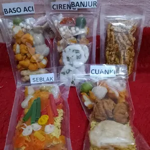 PAKET LENGKAP ISI 13BKS baso aci cuanki seblak basreng cireng banjur Food Pedas