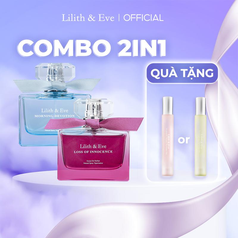 [Chỉ có trong livestream] Combo nước hoa Lilith and Eve Morning Devotion + Lilith and Eve Loss of Innocence+ Tặng tinh dầu nước hoa