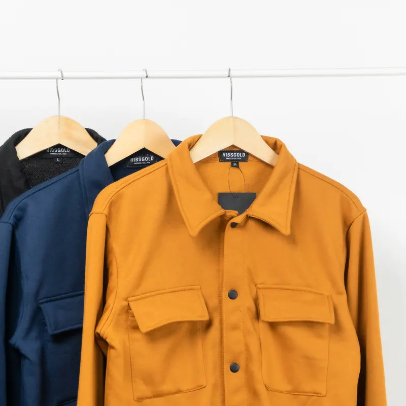 Ribsgold Jaket Pria Barrel Premium Katun nyaman panjang casual  basic 1