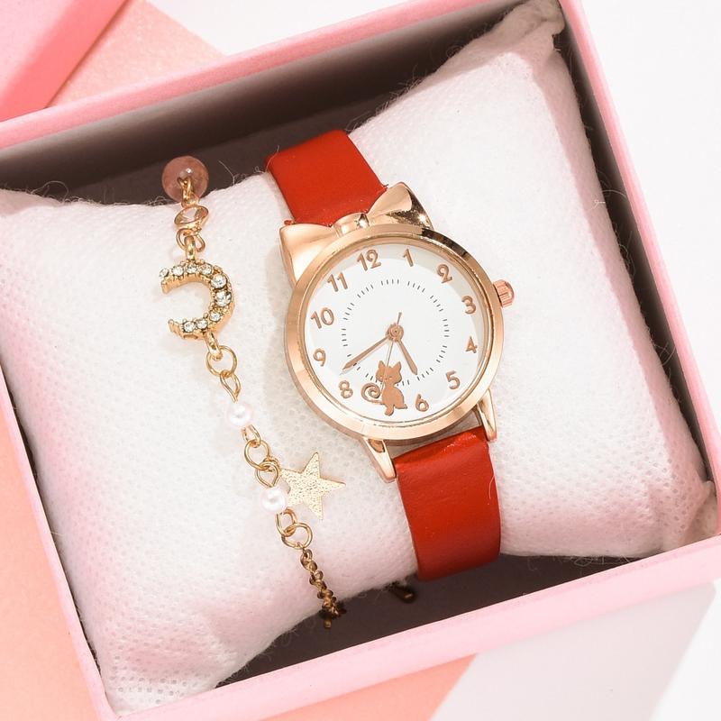 Product Introduction of Cute Cat Xingyue Bracelet Watch Women's Suit 8