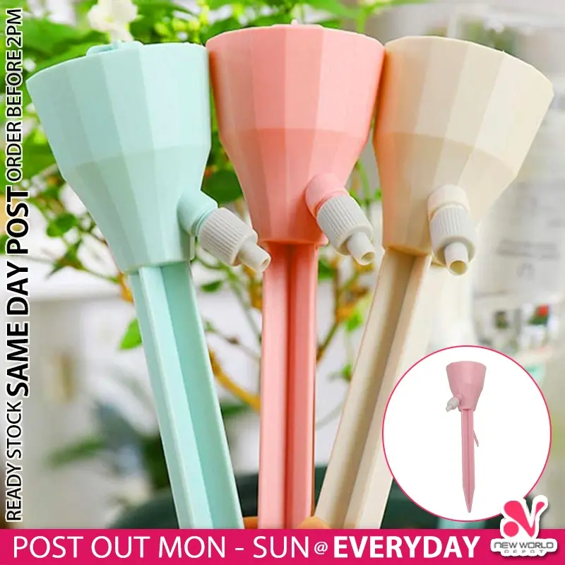 Automatic Flower Dripper ( ADJUSTABLE SPEED ) Self Watering System Auto Drip Garden Plants ...