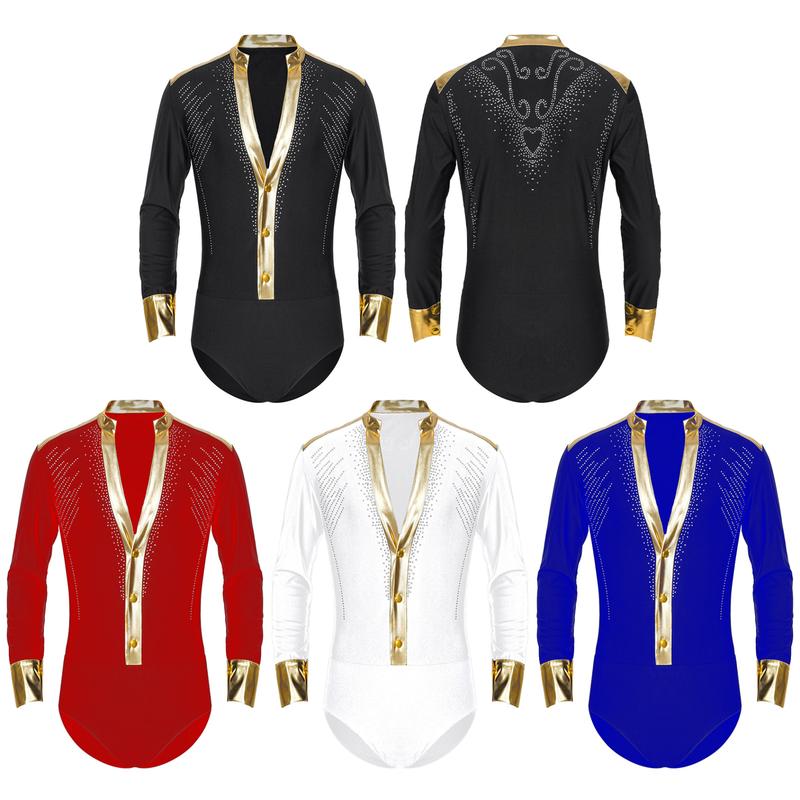 Bodysuit Rumba Tango Latin Nam, Kvysinly, Áo Dài Lát Khiêu Vũ Latin Đính Đá Sáng Bóng, Thích Hợp Để Trượt Patin, Trang Phục Khiêu Vũ 6