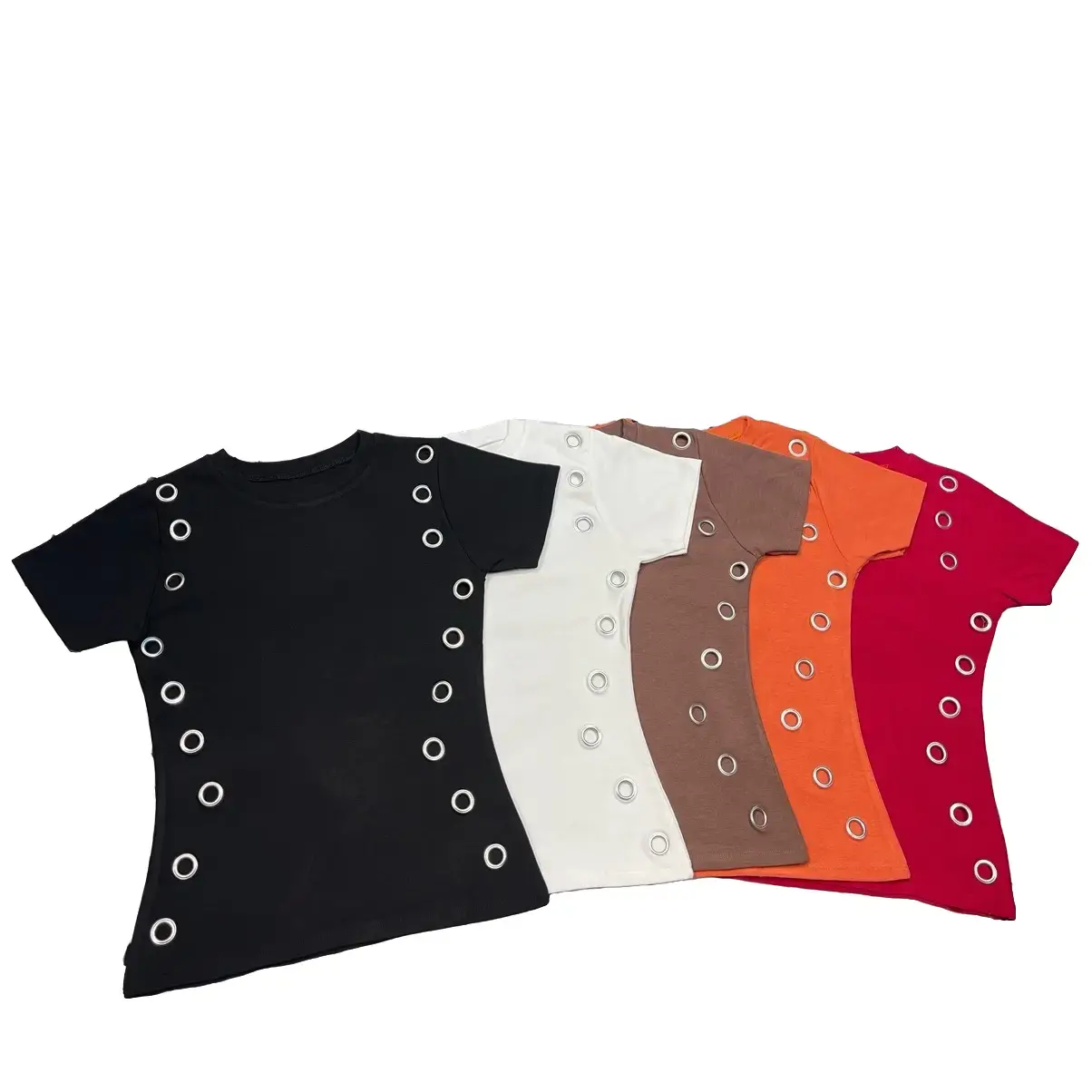 Áo thun con giãn 4 chiều định hình eo thon gọn  Top (TK4 )  Women Cổ Tròn