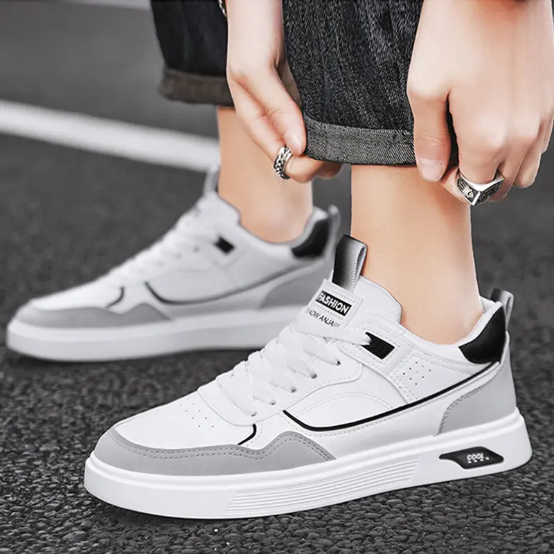 Keeping Sepatu Pria  Sneakers Cowok Dewasa Keren Sepatu Kerja Kuliah Travelling Sepatu Olahraga Sekolah Lari Hitam New Running Shoes Outdoor  KSR116 8