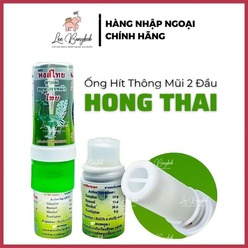 Ống Hít Thông Mũi 2 Đầu HongThai Hong Thai Thảo Dược Thái Lan Giảm Xoang Nghẹt Mũi 2cc Brand Traditional Lisa Dùng