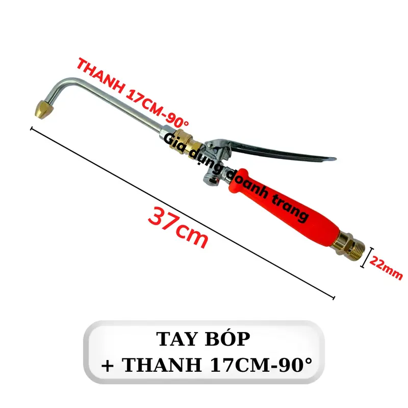 Tay Bóp Xịt Rửa Vệ Sinh Máy Lạnh - Điều Hòa . Có Gắn Khớp Nối 1/4 (TAY BÓP CAM) 5