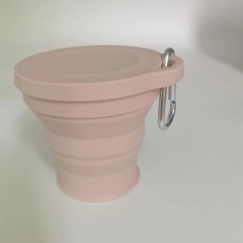 Product Introduction of Folding Cup, 180ml Capacity, Mini Size, Can Be Adjustable Cup, Made of Silicone, Portable, Suitable for Tea, Coffee, Outdoor Travel, Telescopic Water Cup with Aluminum Red Blue Outdoor Lid 12