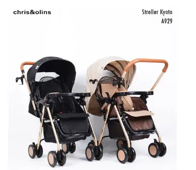 ChrisOlins A929 Stroller Kyoto Premium Reversible Handle Light Bayi Dorong 0