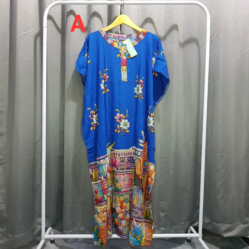 LONGDRES BATIK KALONG KANCING KENCANA UNGU LABEL BIRU DAN HIAJU 5
