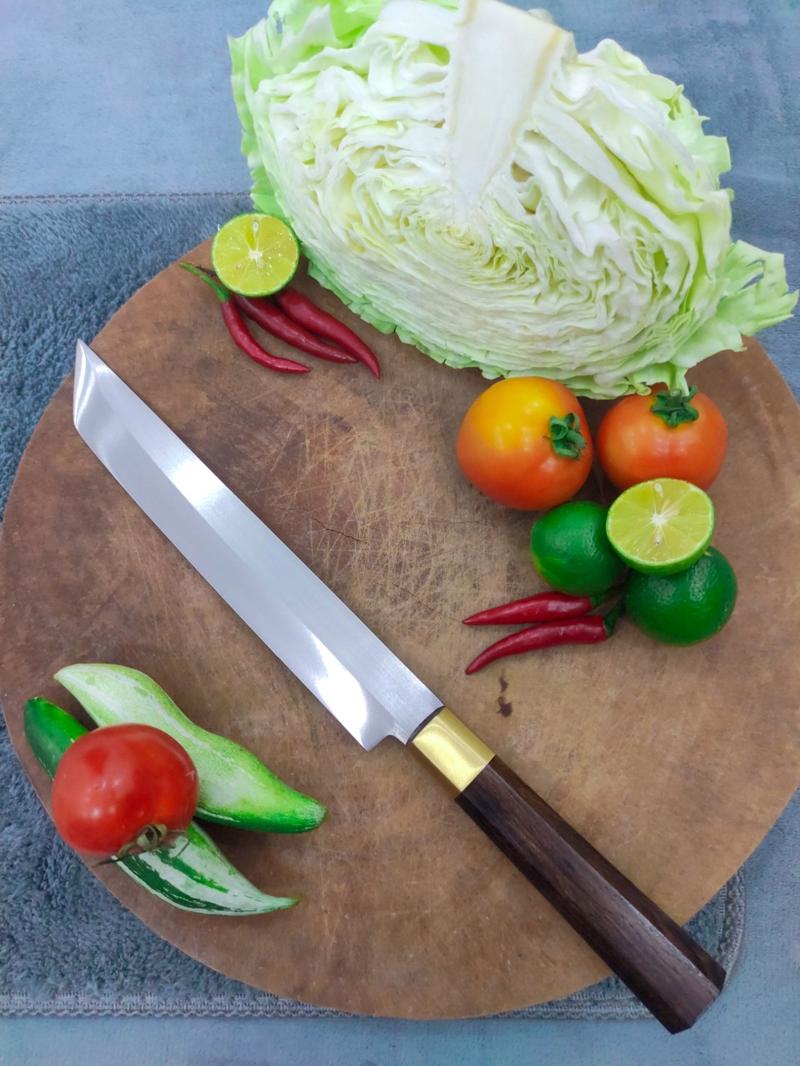 Product Introduction of Dụng cụ nhà bếp dao cao cấp OTTO dùng cắt thái sashimi , phi lê cán Gỗ Cẩm khâu đồng Thép không gỉ 1
