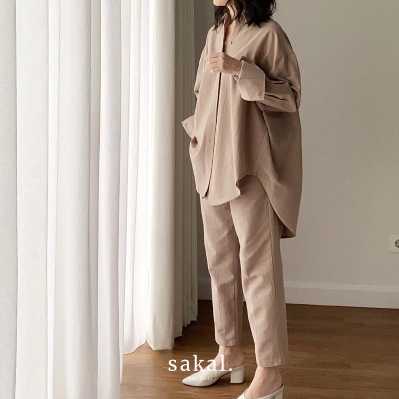 SAKAL Oversized Linen Set | Setelan Wanita 2